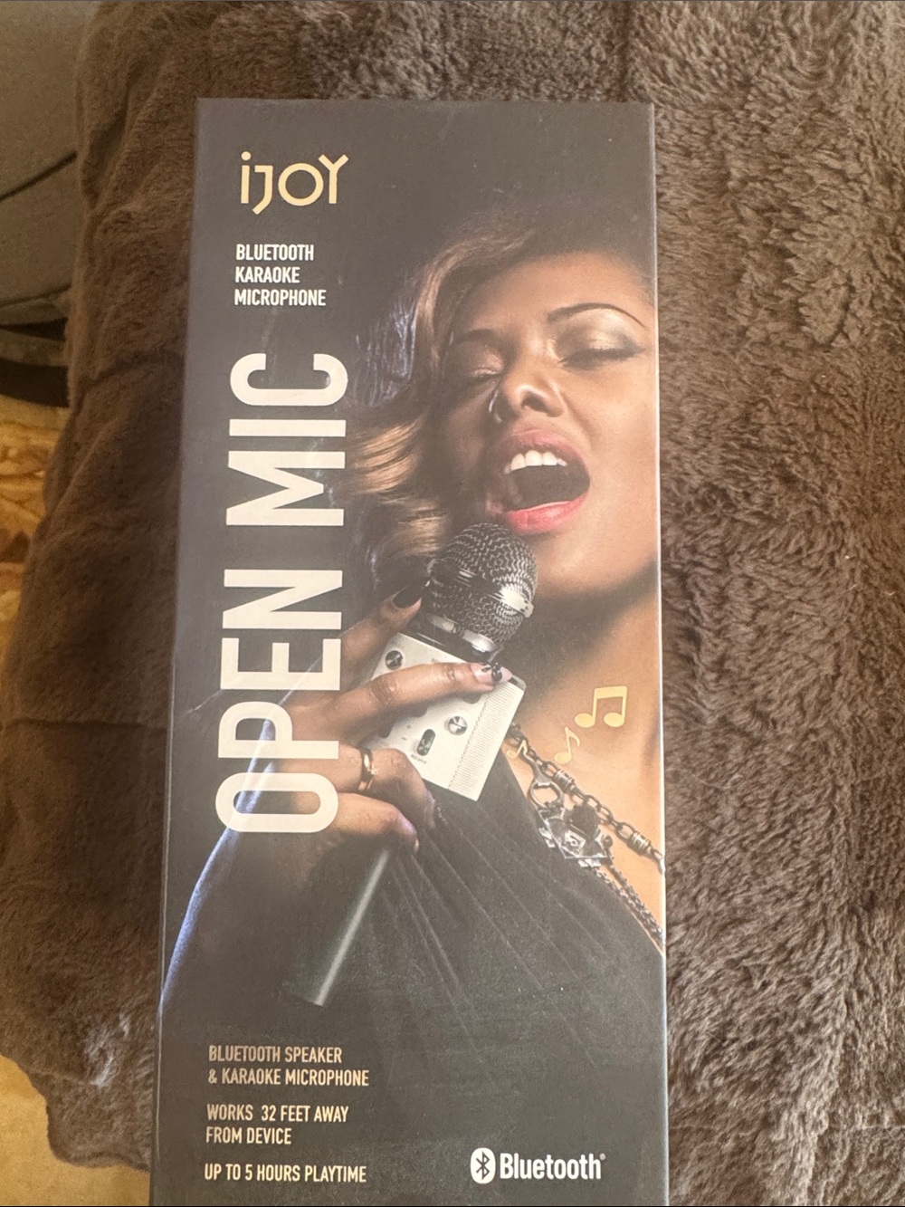iJoy Open Mic Bluetooth Karaoke Microphone - Black